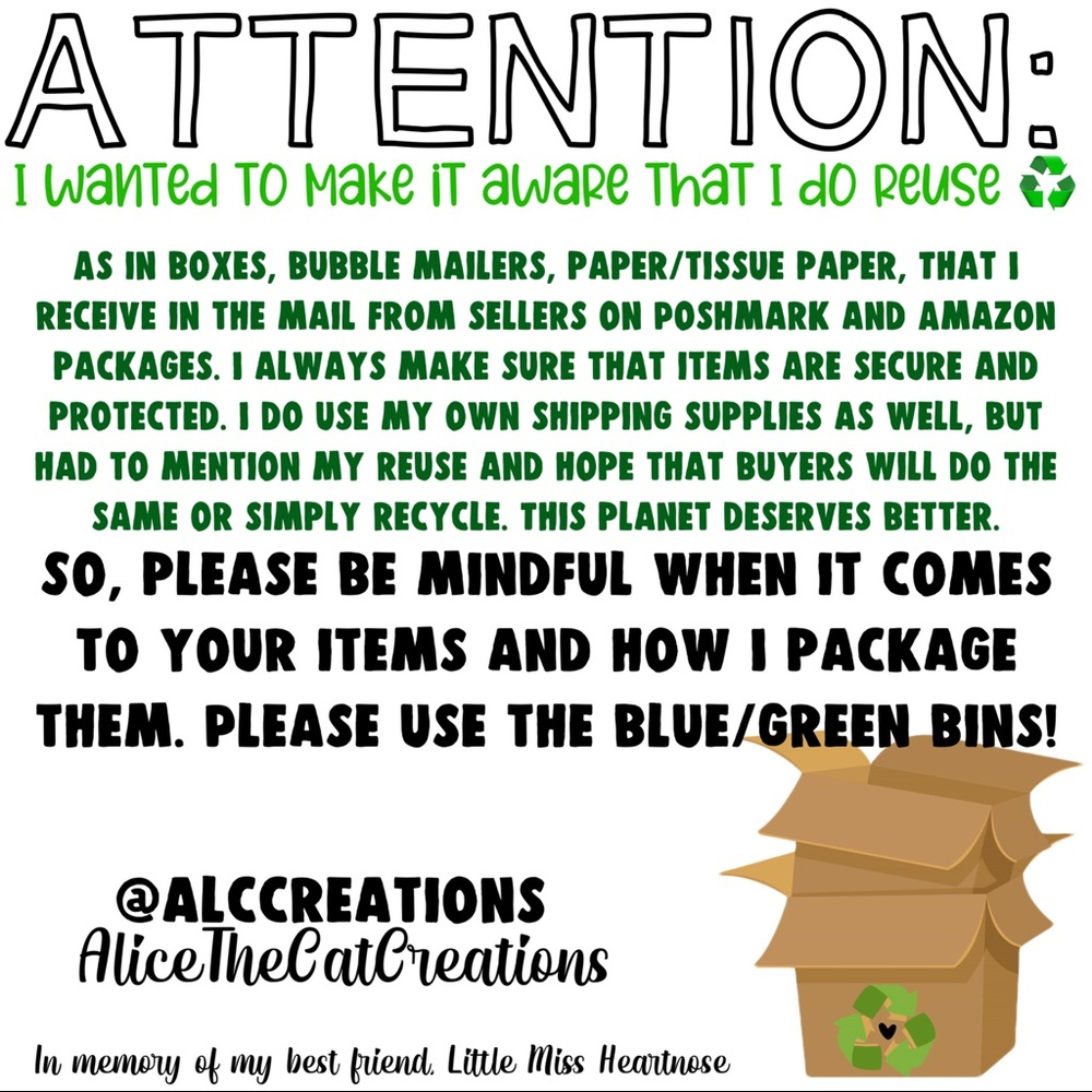 ♾♻️REUSE AND RECYCLE~CLOSET INFORMATION♻️♾